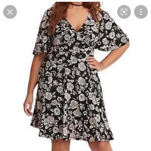 Torrid Flutter sleeve Dress